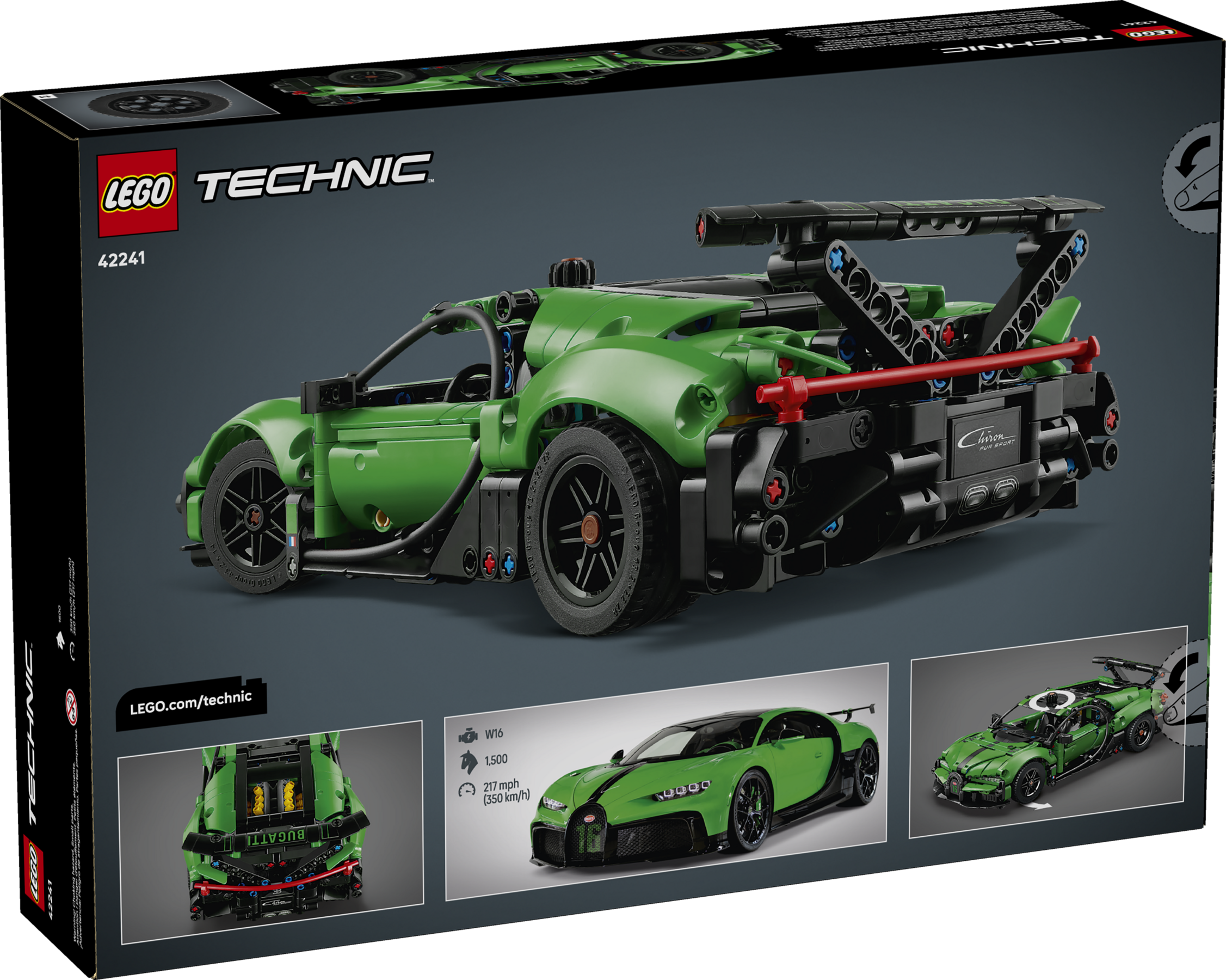 Green Bugatti Chiron Pur Sport Hypercar 42241 | Technic™ | Buy
