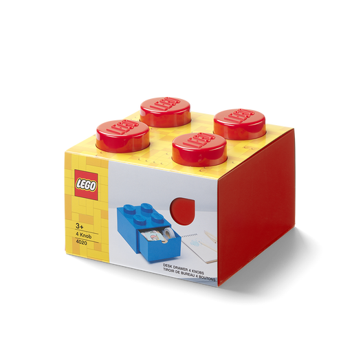 LEGO 5006140 - 4-knops skrivebordsskuffe – rød