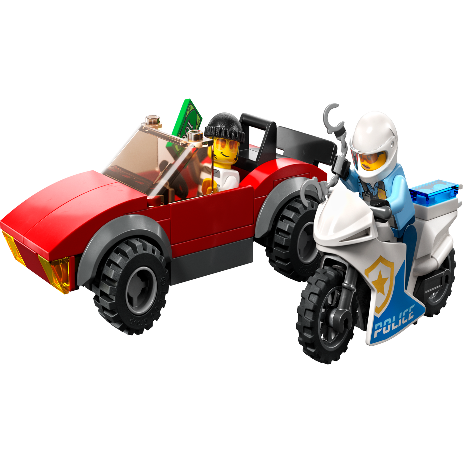LEGO® – Achtervolging auto op politiemotor – 60392