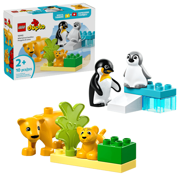 LEGO 10442 Familles d’animaux sauvages : pingouins et lions — visuel 2 sur 8