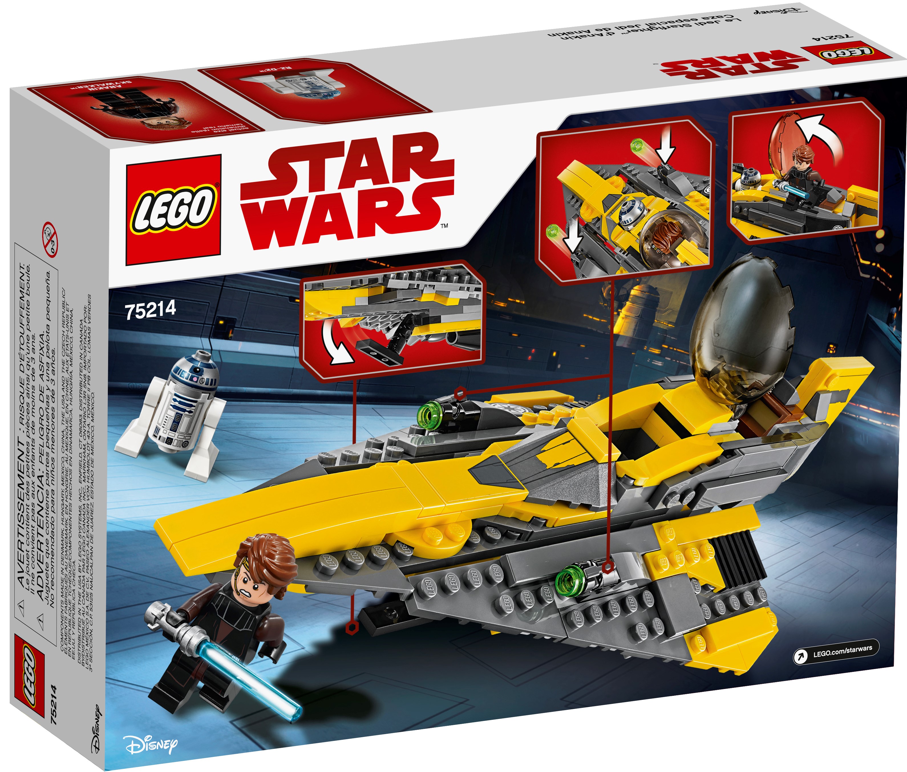 Support Lego 75214 Anakin's Jedi Starfighter – Accessoires-Figurines