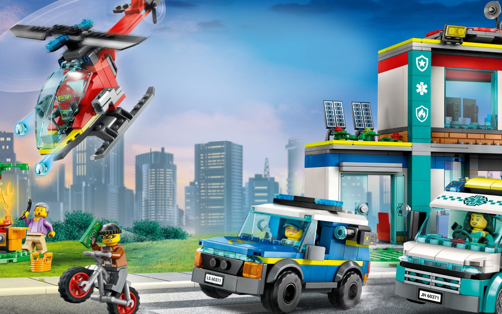 LEGO® City: Legesæt med brandvæsen- polititema | Officiel LEGO® Shop DK