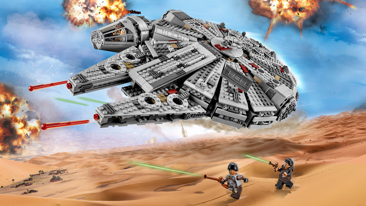 歴代レゴ®スター・ウォーズ™ ミニフィギュアスケール版ミレニアム
