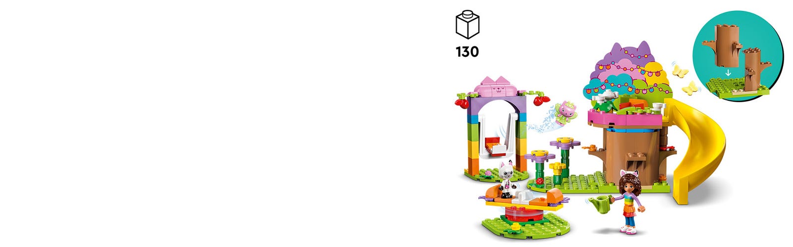 LEGO 10787 Gabby et la Maison Magique La Fête au Jardin de Fée Minette,  Jouet avec Figurines plus Cabane dans l’Arbre, Toboggan et Manège,  Cadeau Filles, Garçons, Enfants Dès 4 Ans pas
