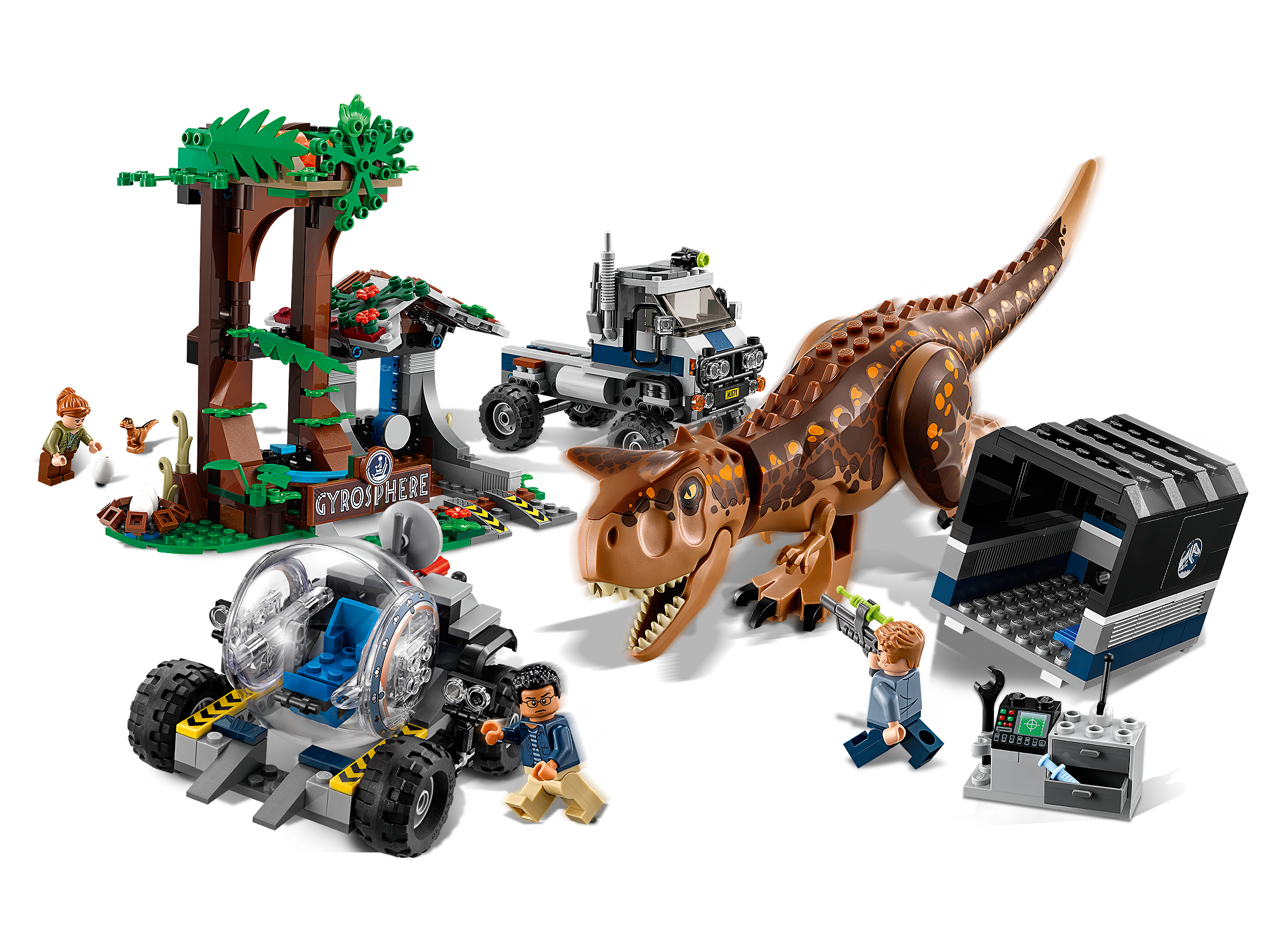 Discontinued by Manufacturer LEGO Jurassic World Carnotaurus Gyrosphere Escape 75929 Building Kit 577 Pieces 