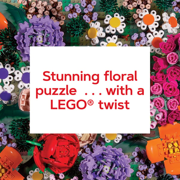 LEGO 5007851 Puzzle de 1 000 pièces Fleurs en briques — visuel 2 sur 5
