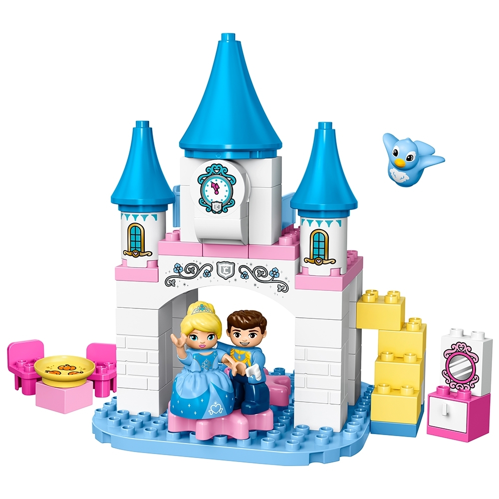 Lego Duplo 4 Türme und 2 Motivsteine  Cinderella Schloss B2 