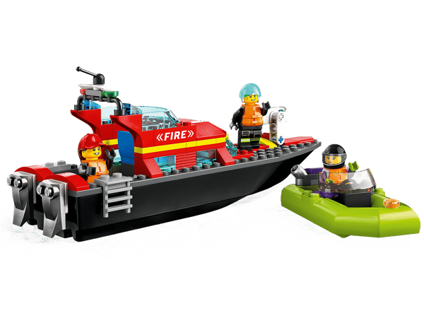 LEGO 60373 Le bateau de sauvetage des pompiers — visuel 3 sur 8