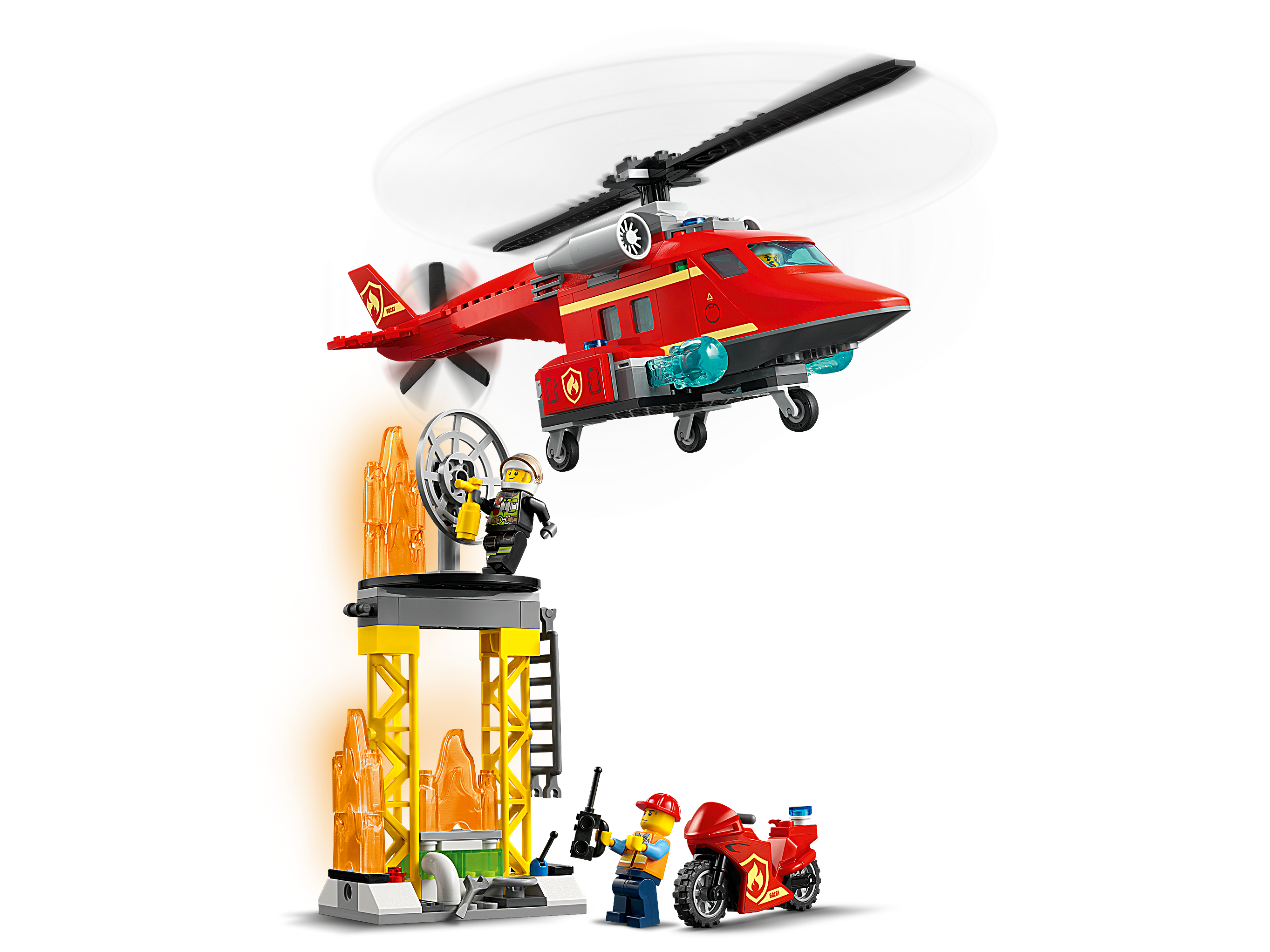 Lego 60217 City Avião De Combate Ao Fogo Cod 360