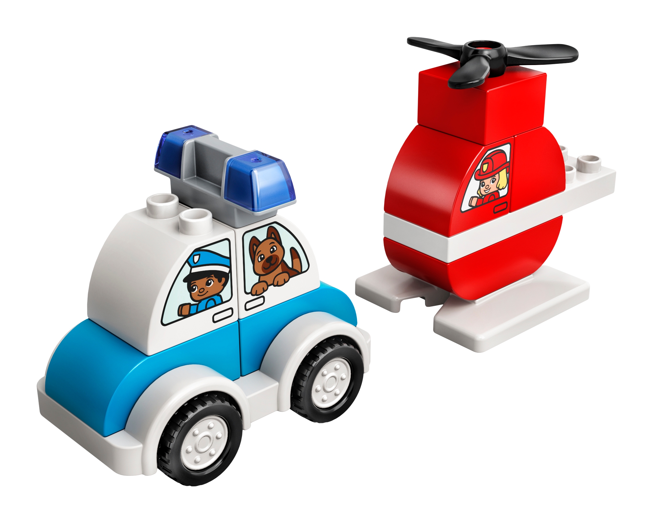 はじめてのデュプロ 消防ヘリコプターとパトカー 10957 | DUPLO® |レゴ