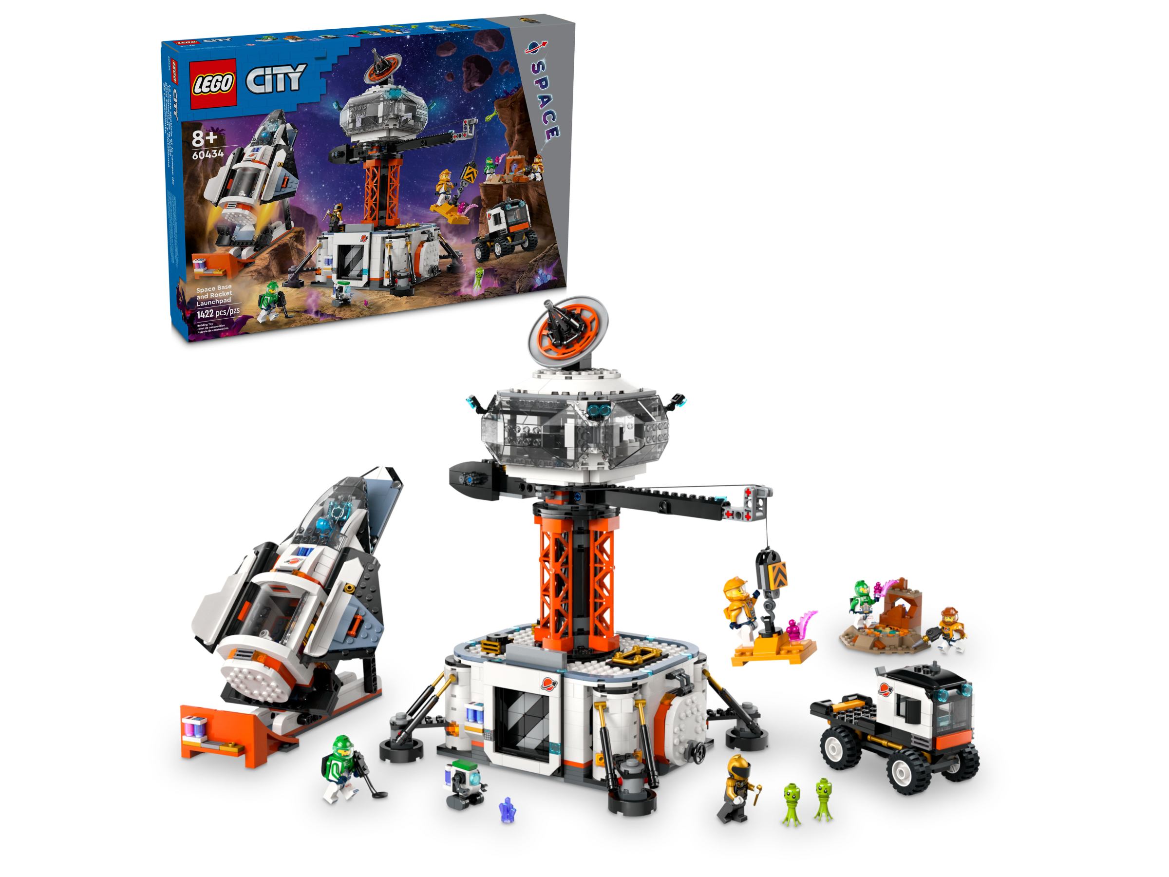 Space Base and Rocket Launchpad 60434, City
