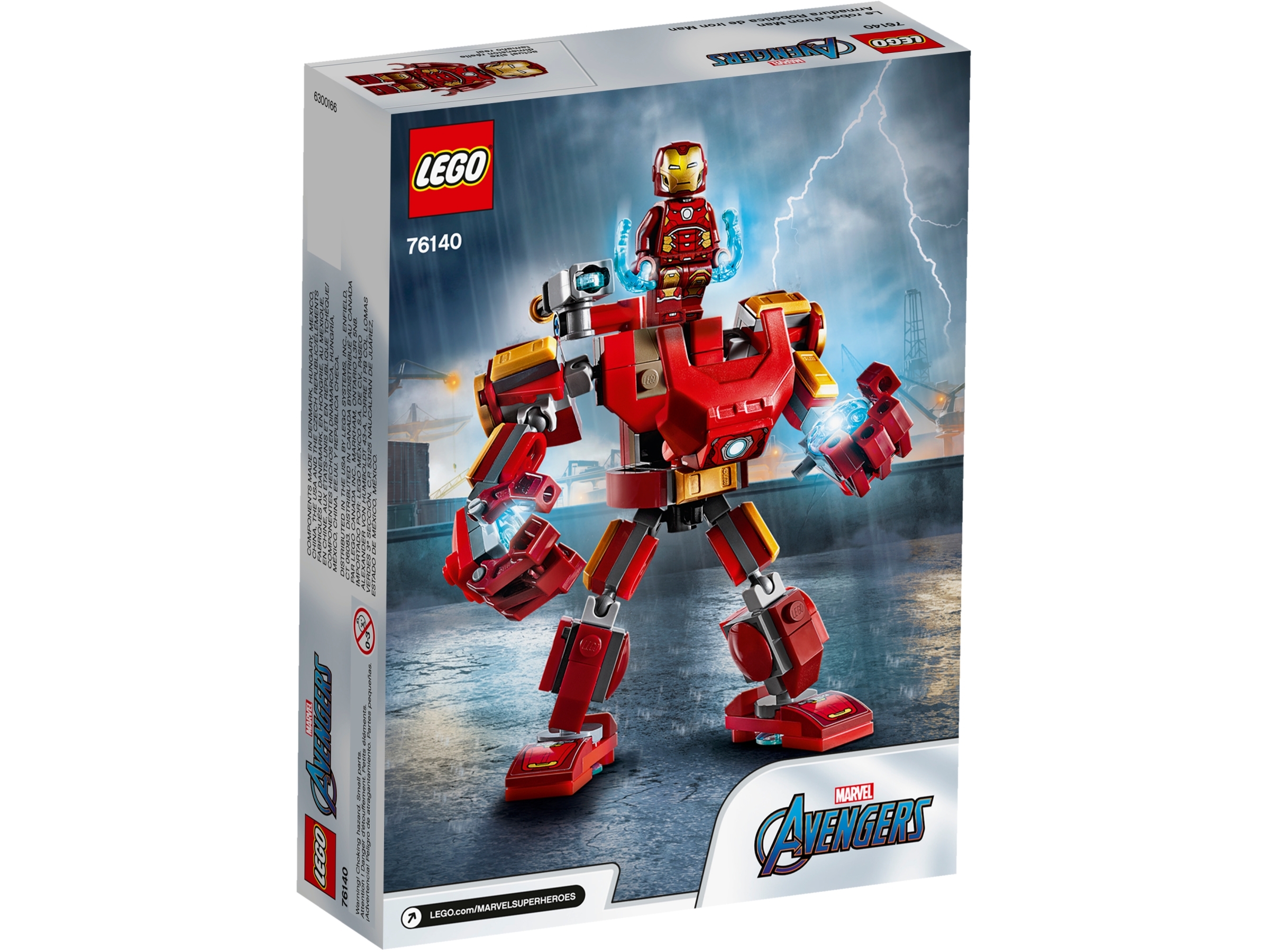 Lego Marvel Avengers 76140 148 Pc Iron Man Mech Brand New Sealed Box Damage 