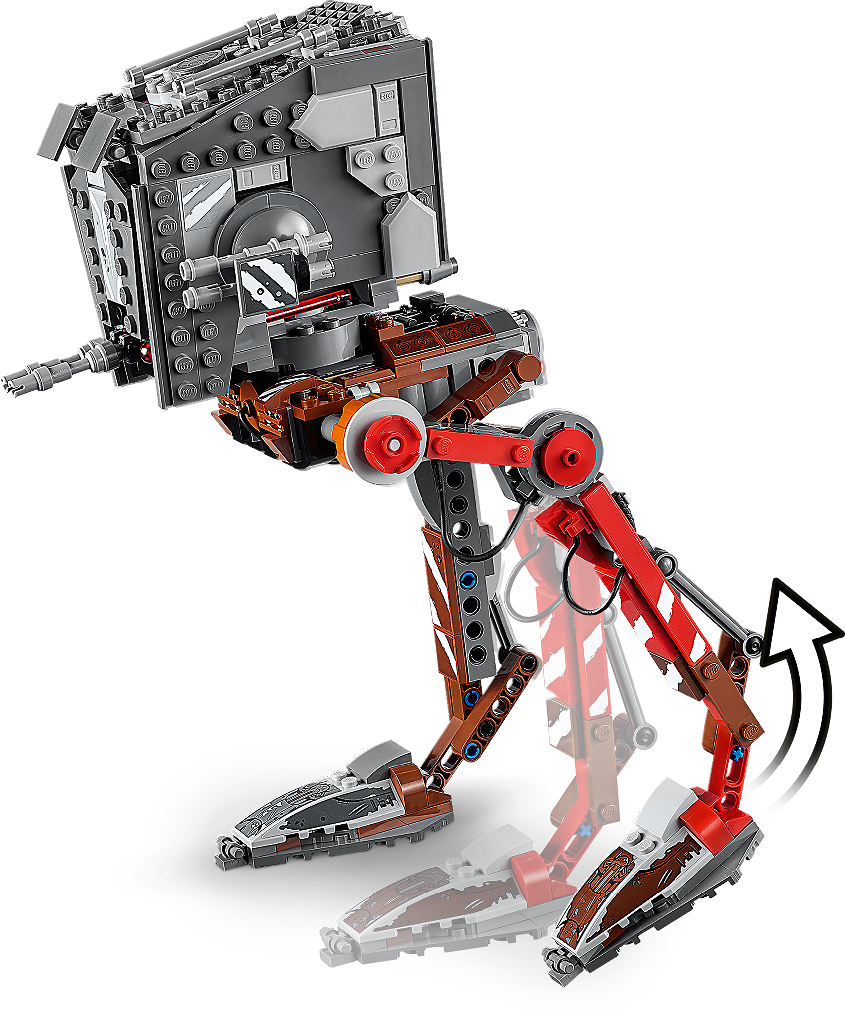 Lego Star Wars At-st Raider 75254-Placa de exhibición de acrílico-de doble cara 