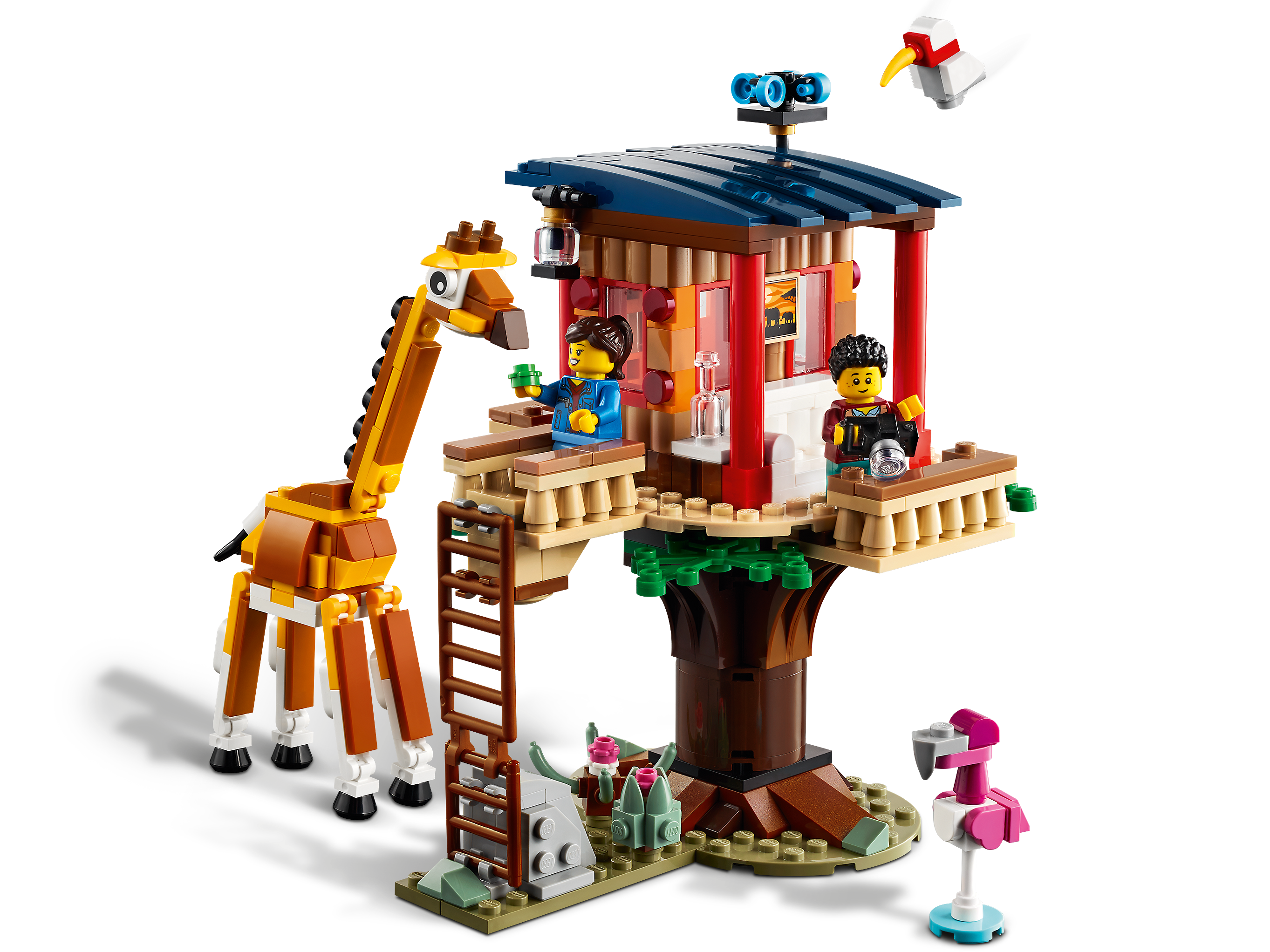 397 Pieces LEGO Creator 3in1 Safari Wildlife Tree House 31116 Building Kit Featuring a House Toy New 2021 Biplane Toy and Catamaran Toy; Best Building Sets for Kids Who Love Imaginative Play