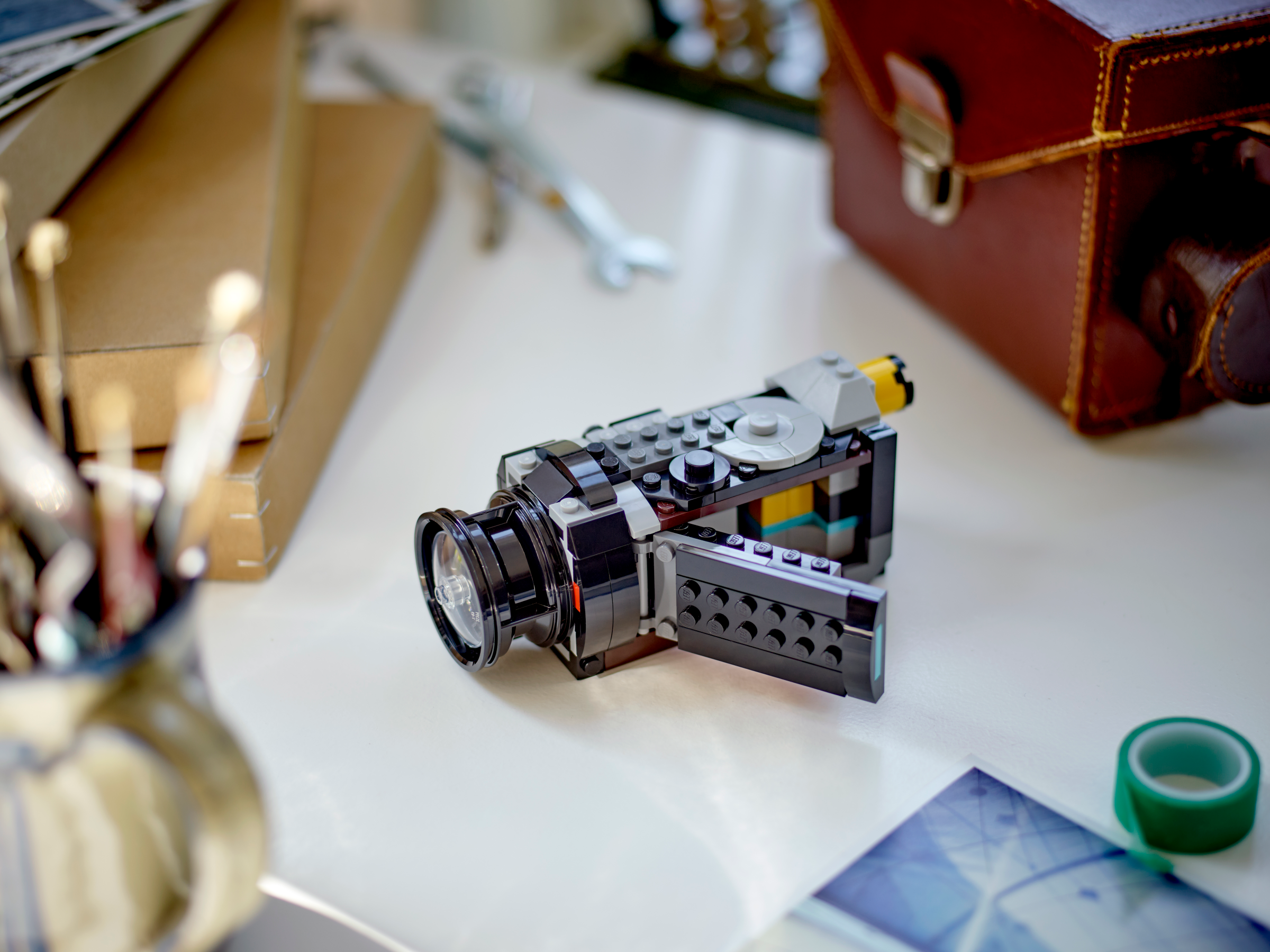 Lego Camera Made of Building Blocks Stock Image - Image of leisure,  lifestyle: 186271677