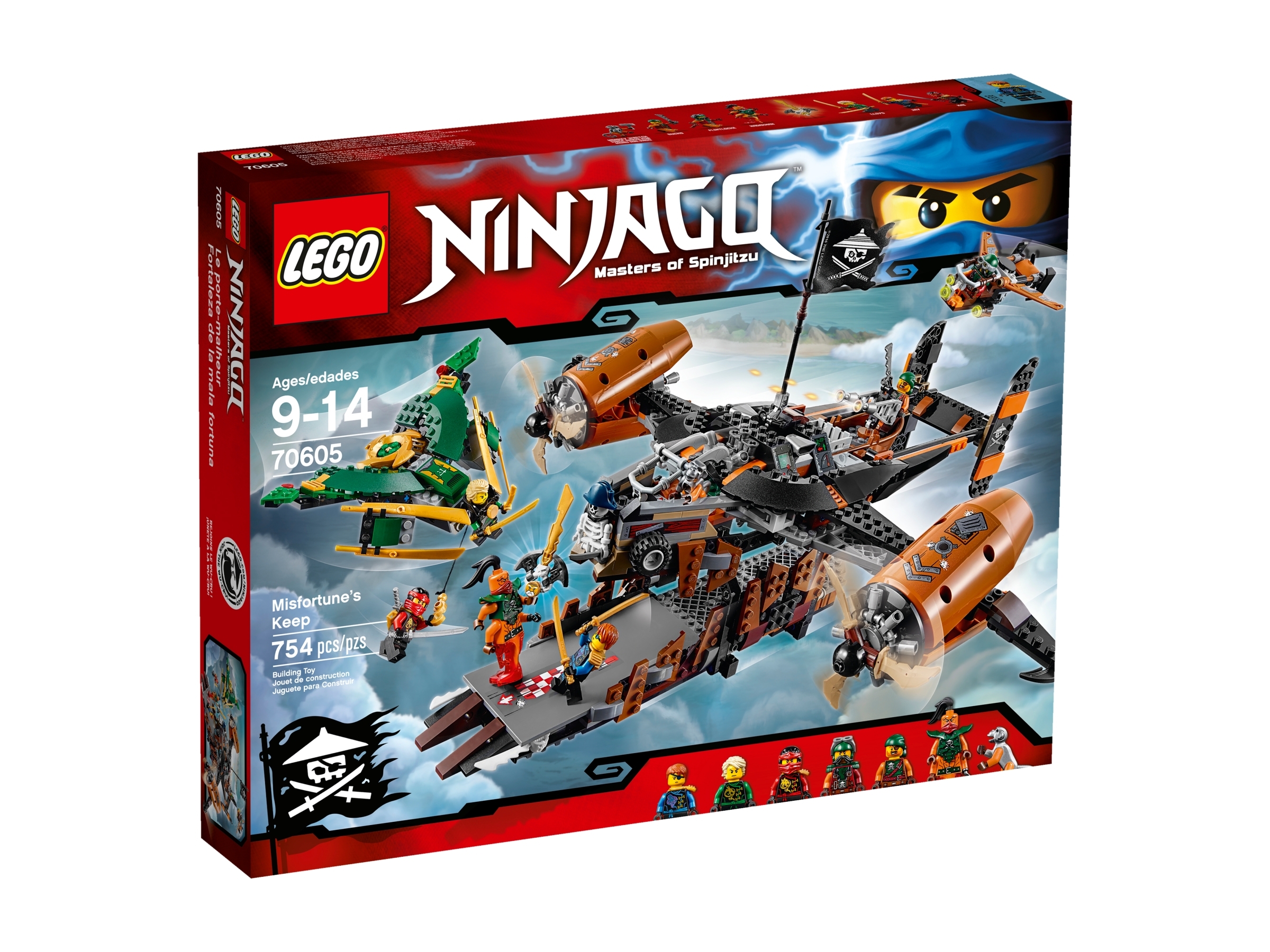 Lego minifigure njo192 Ninjago Jay Pirate from set 70605 Skybound 