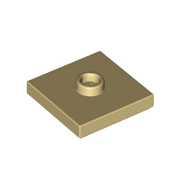 Plate Special 2 x 2 with Groove and Center Stud (Jumper)