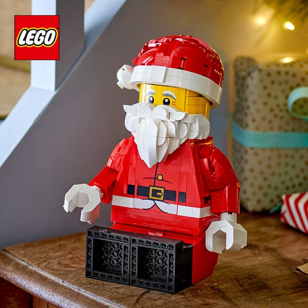 Grote minifiguur van de Kerstman