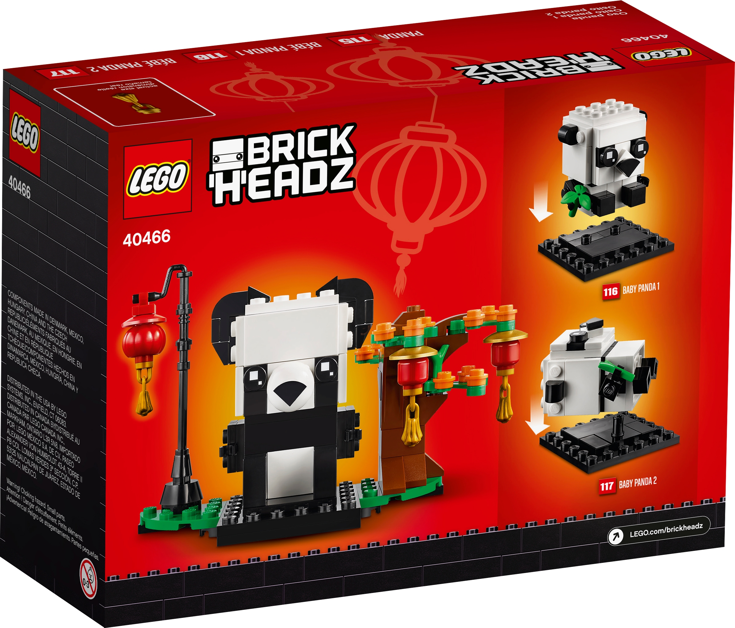 LEGO 40466 Chinesisches Neujahr Pandas NEU VERSIEGELT. 