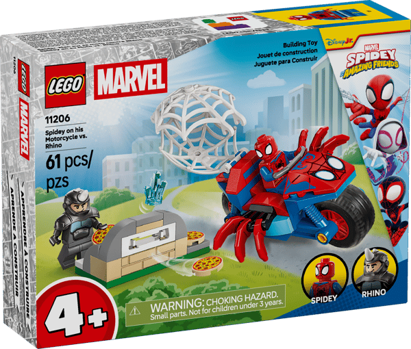 LEGO 11206 Spidey sur sa moto contre Rhino — visuel 2 sur 8