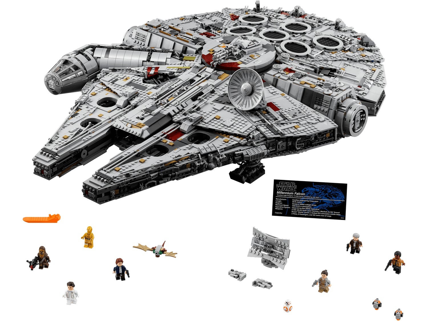 LEGO Star Wars 75192 pas cher, Faucon Millénium UCS