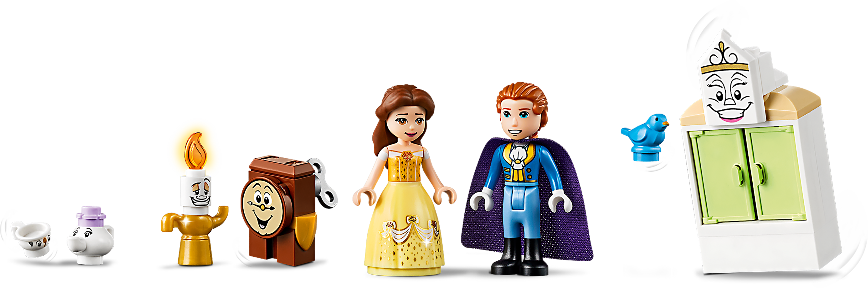 Jouet La Belle et la Bête pour Les Enfants d'âge préscolaire de 4 Ans et Plus LEGO 43180 Disney Princess La fête d'hiver dans Le château de Belle 