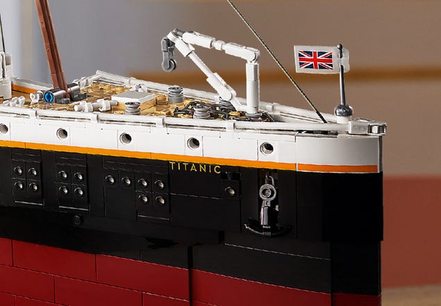 Lego model of Titanic built with 125,000 pieces on display in Cavendish