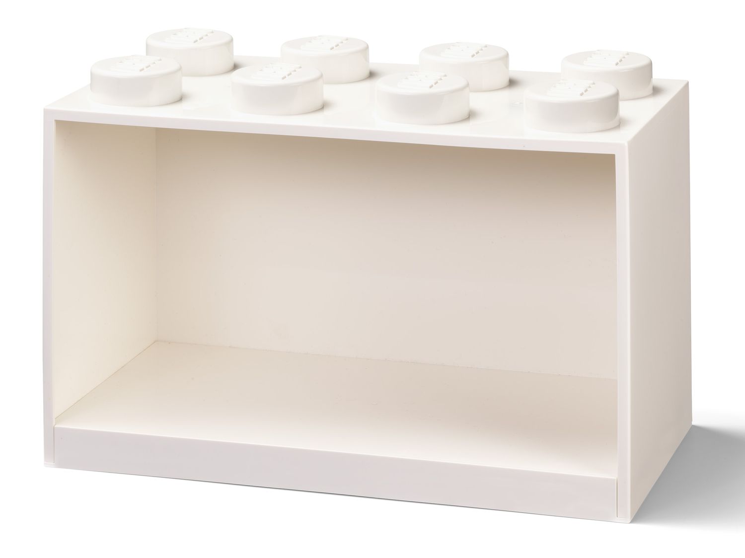 8-Stud Brick Shelf – White