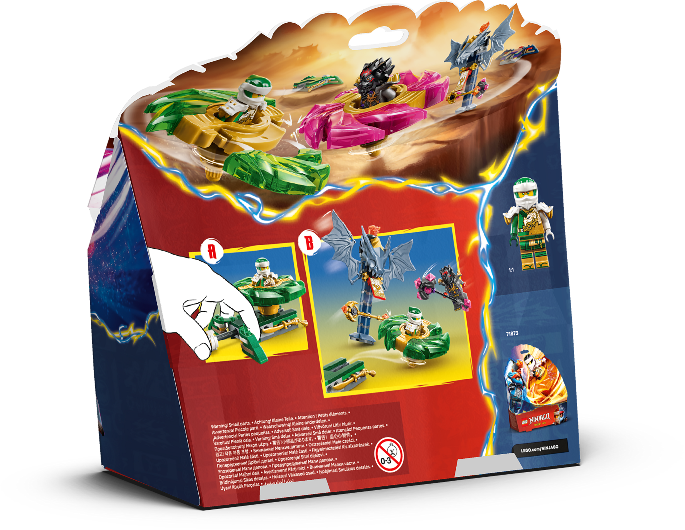 Lloyd vs. Ras Spinner Battle 71875 | NINJAGO® | Buy online at the