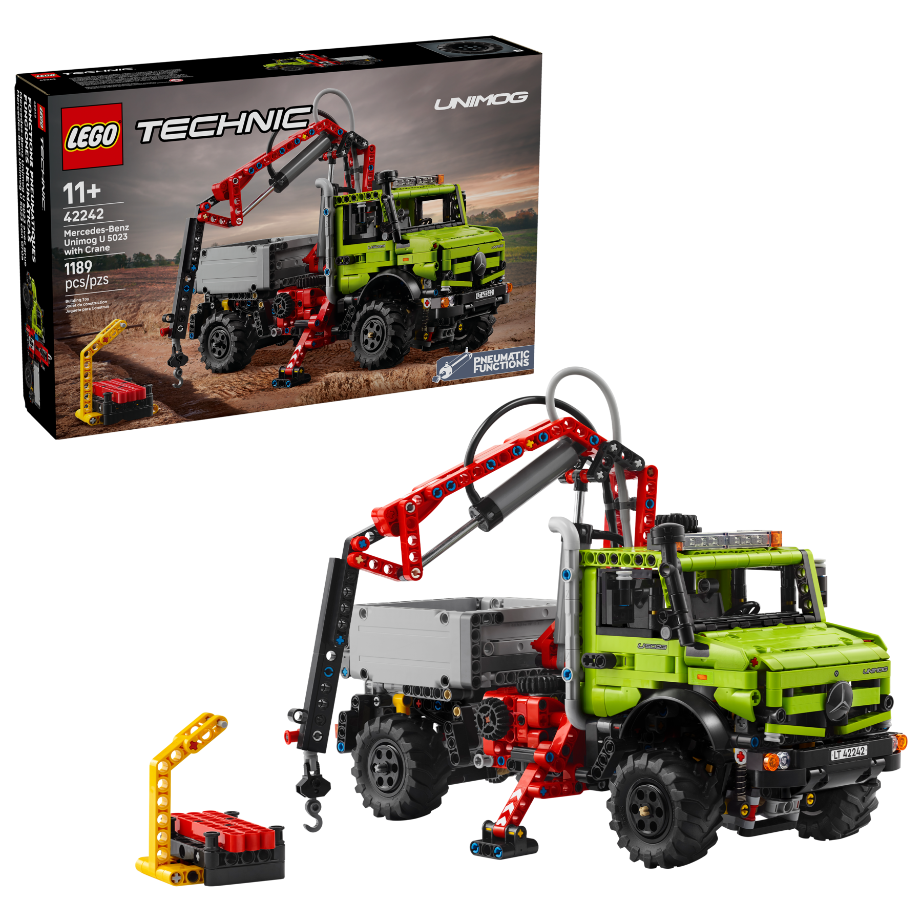 mi出品 Mercedes-Benz Unimog U 5023 with Crane 42242 | Technic™ | Buy