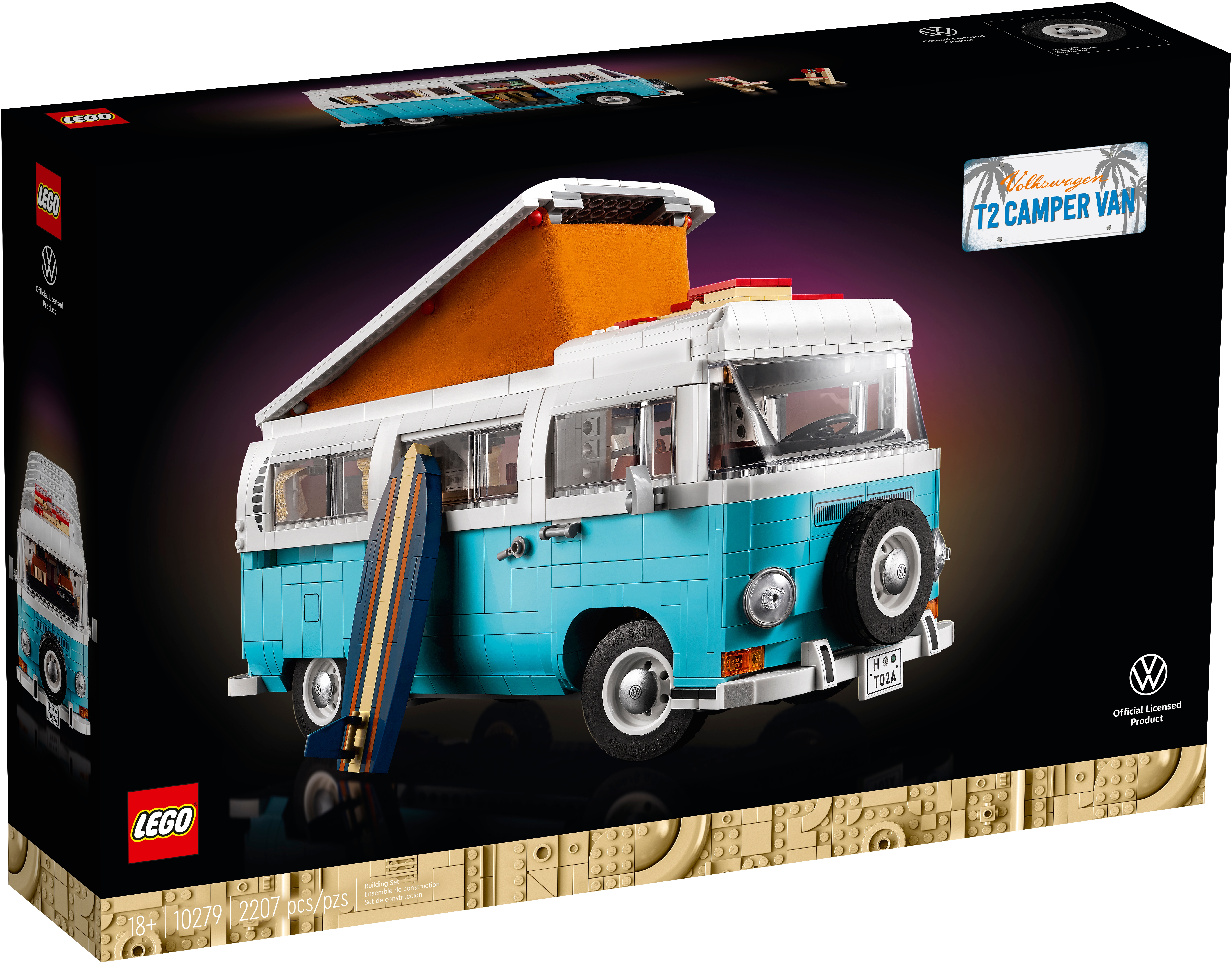 Dood in de wereld communicatie Pigment Volkswagen T2 Camper Van 10279 | LEGO® Icons | Buy online at the Official  LEGO® Shop US