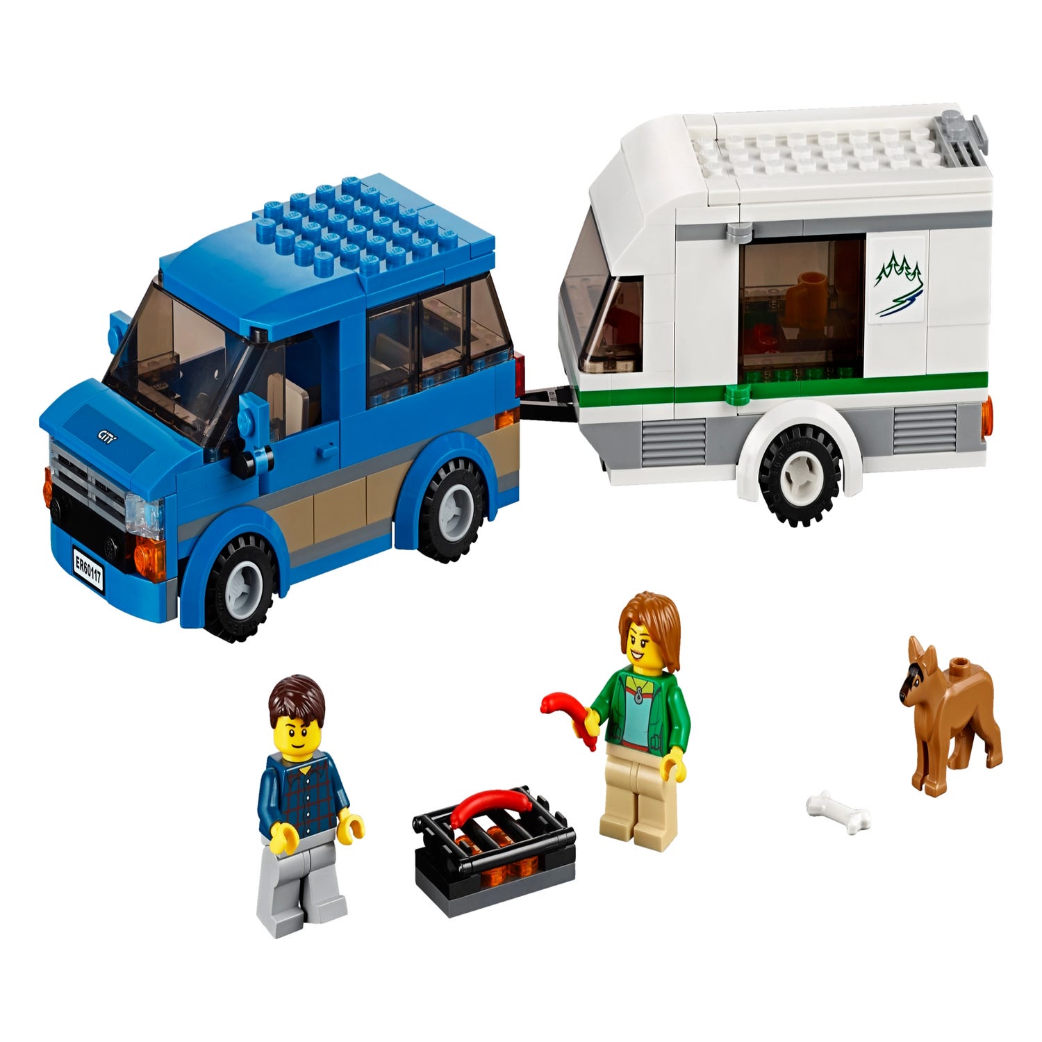 Van & Caravan 60117 | City Buy online at the Official LEGO® Shop US