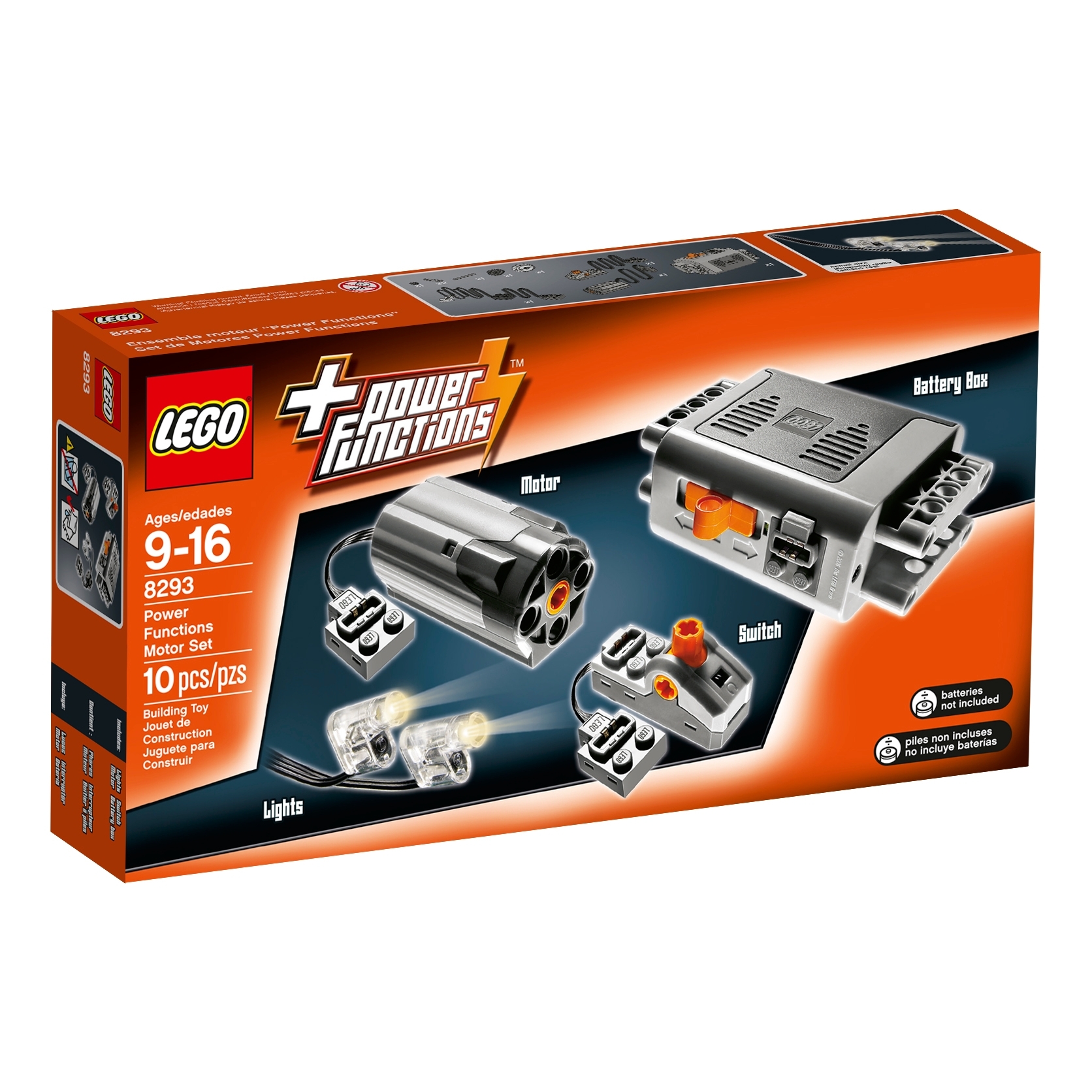 PeleusTech Power Functions Set Motor Set and Remote Control Compatible with Lego 
