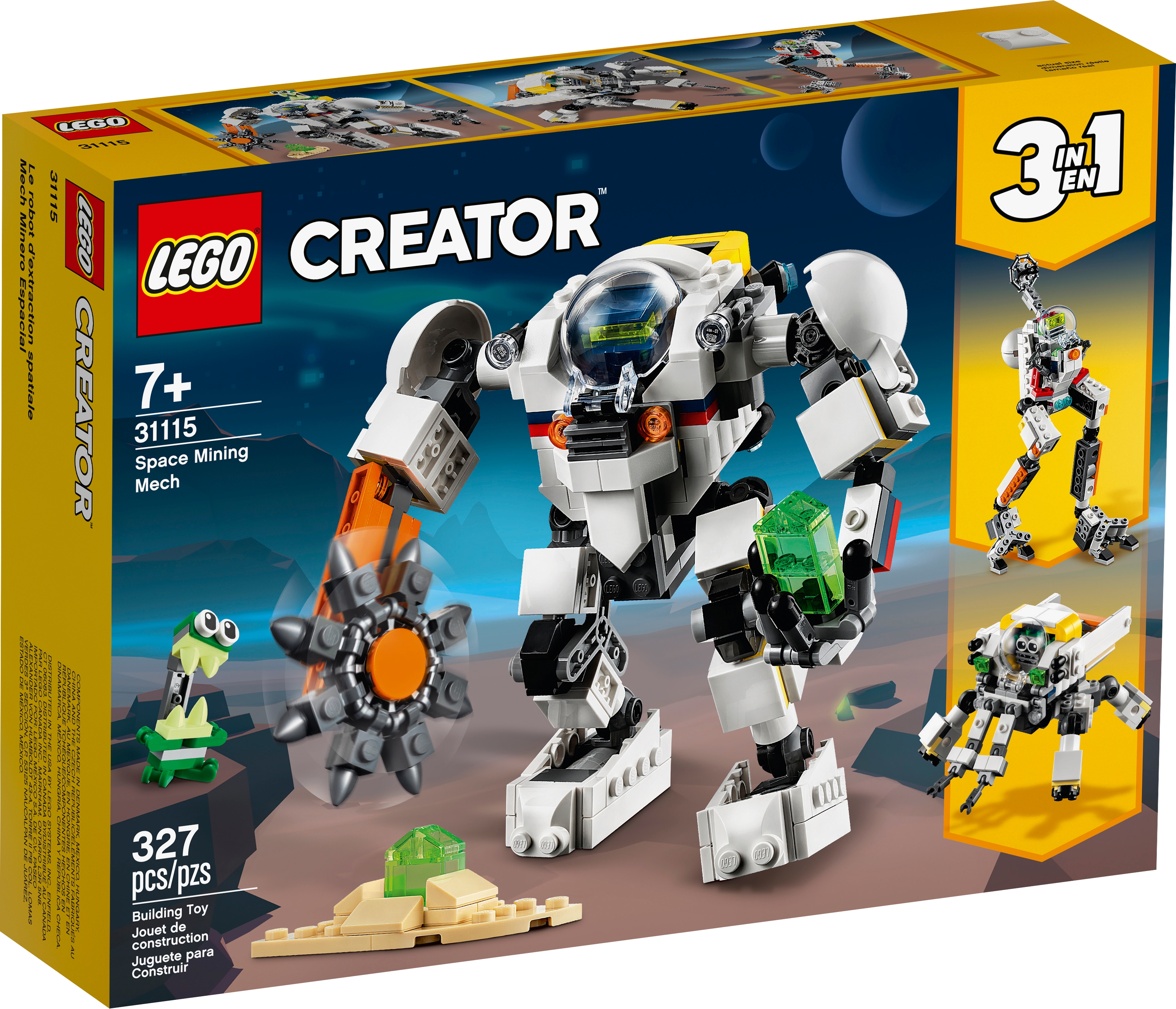 Space Mining Mech 31115 | Creator 3-in-1 | Buy online at the Official LEGO®  Shop US