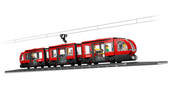 LEGO 60423 Le tramway et la station du centre-ville — visuel 3 sur 8