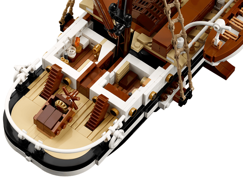 StuurfunctieDraai aan het scheepswiel om het roer te bewegen.