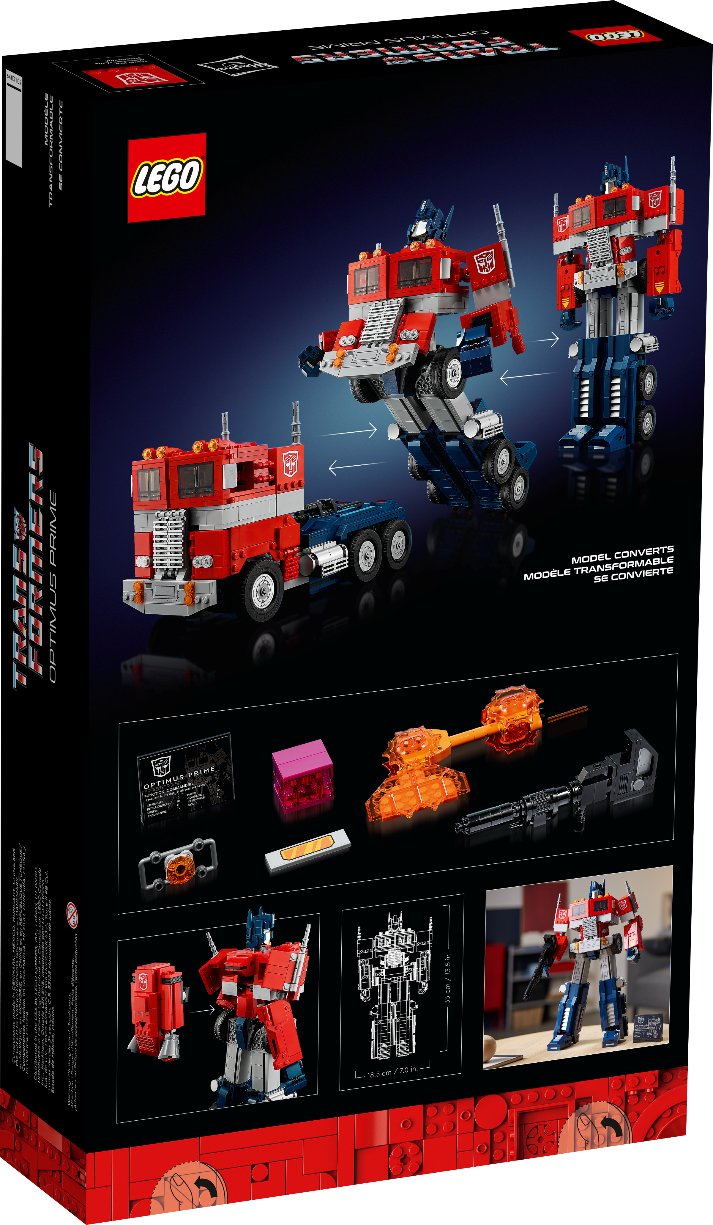 Optimus Prime 10302 | LEGO® Icons | Buy online at the Official
