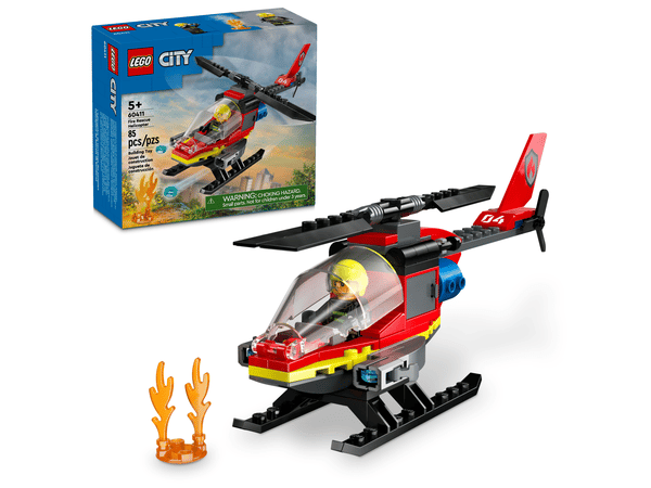 LEGO 60411 L’hélicoptère de secours des pompiers — visuel 2 sur 8