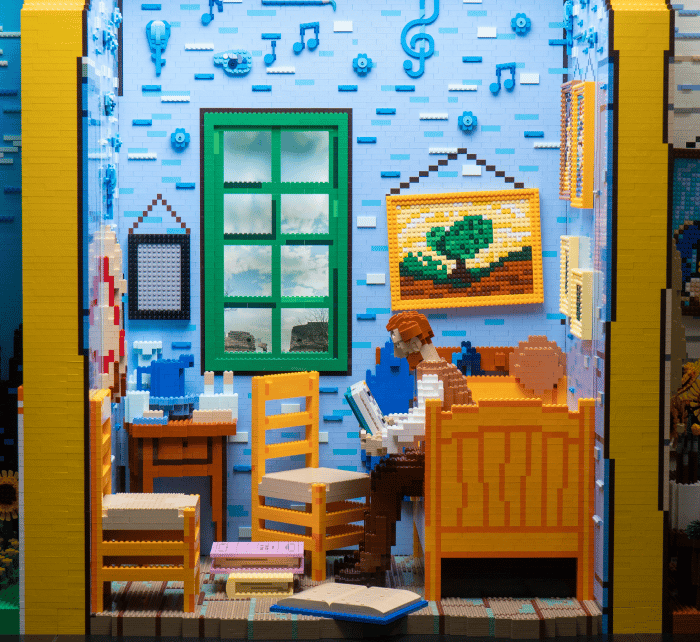 ひまわりに彩られたゴッホの黄色い家をのぞいてみよう |レゴ®ショップ