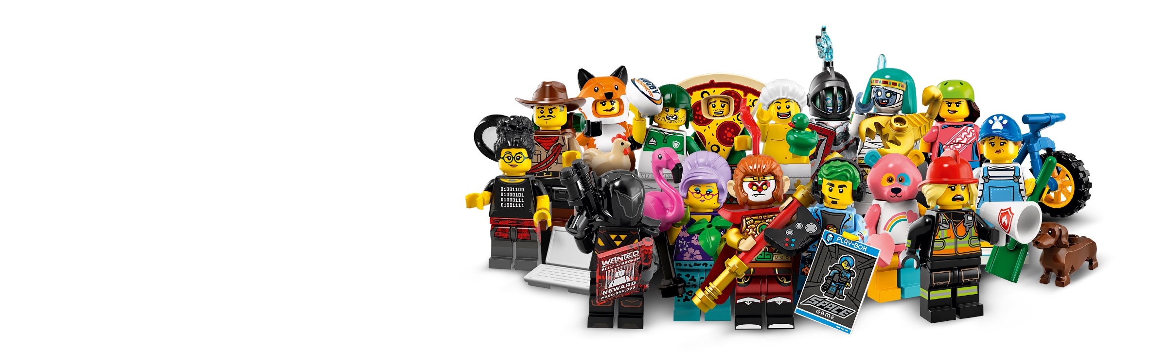 Full Set of 16 in Factory Mystery Bags LEGO 71025 Minifigures Series 19 