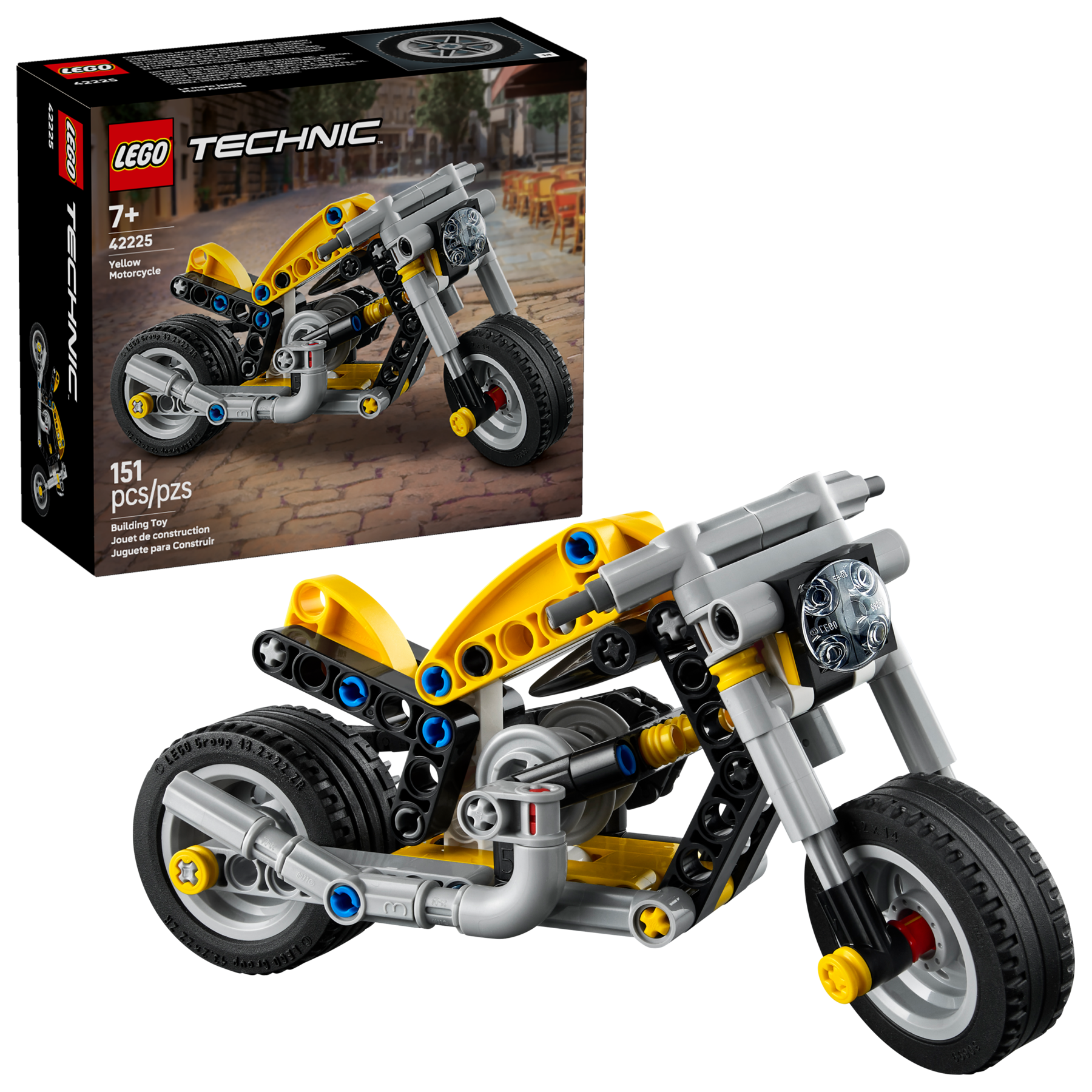 Yellow Motorcycle 42225 | Technic™ | Buy online at the Official