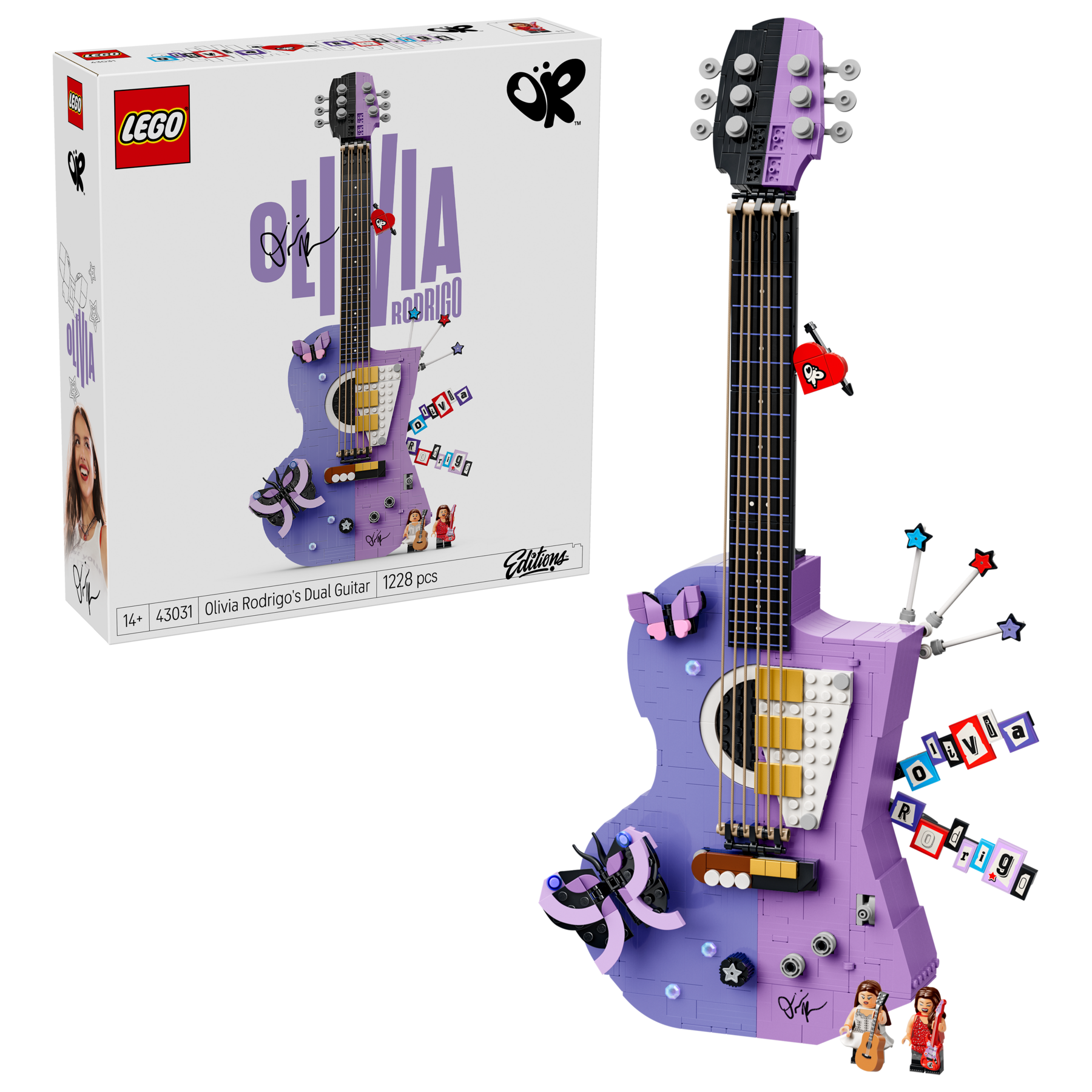 Chitara bicoloră a Oliviei Rodrigo 43031 | LEGO® Editions