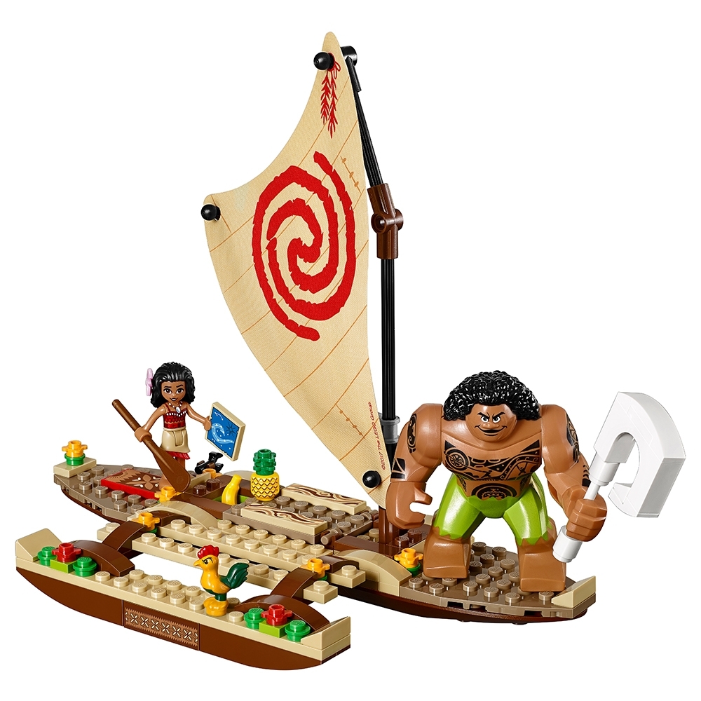 moana lego boat