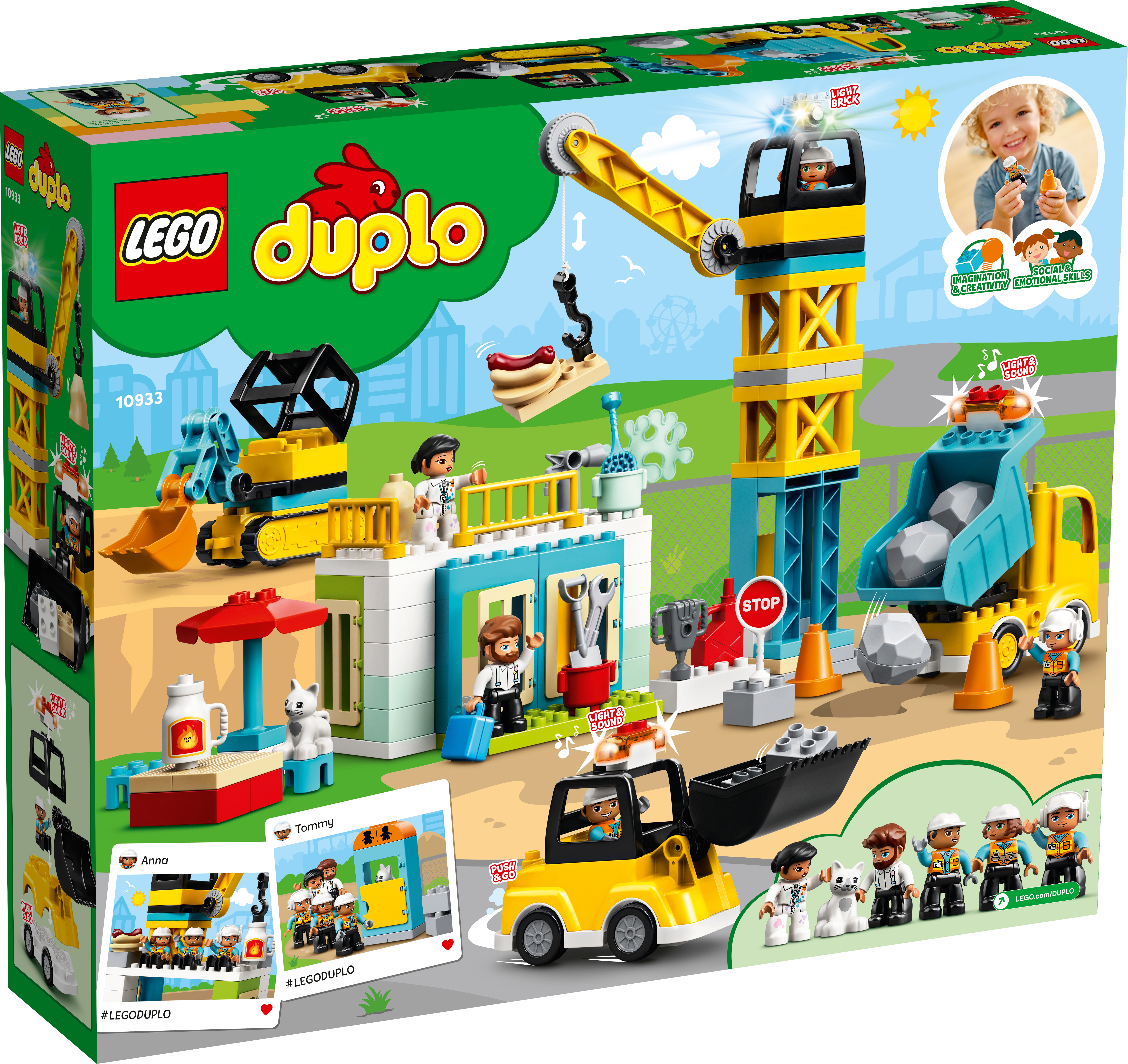 LEGO DUPLO PUPPENHAUS FAMILIENHAUS BAUSTELLE 3 BAUSTEINE AUFKLAPPBAR 10933  NEU 