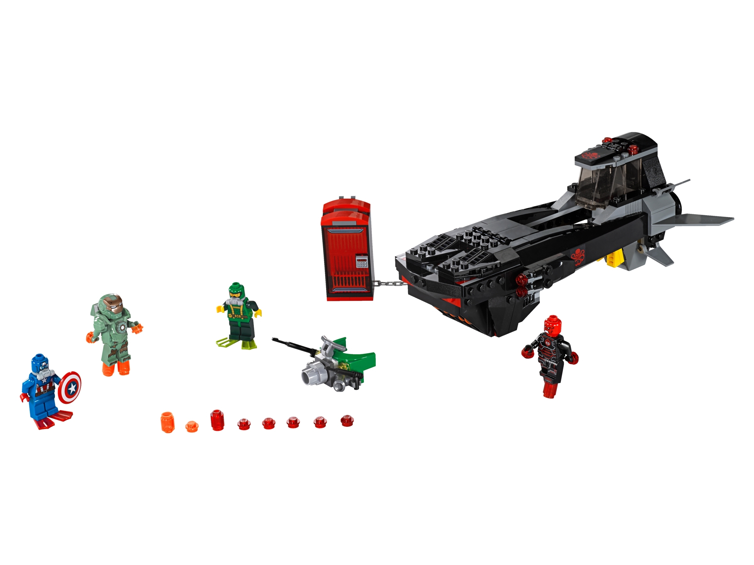 Lego Super Heroes Iron Skull Sub Attack  HYDRA DIVER New 76048 minifig 