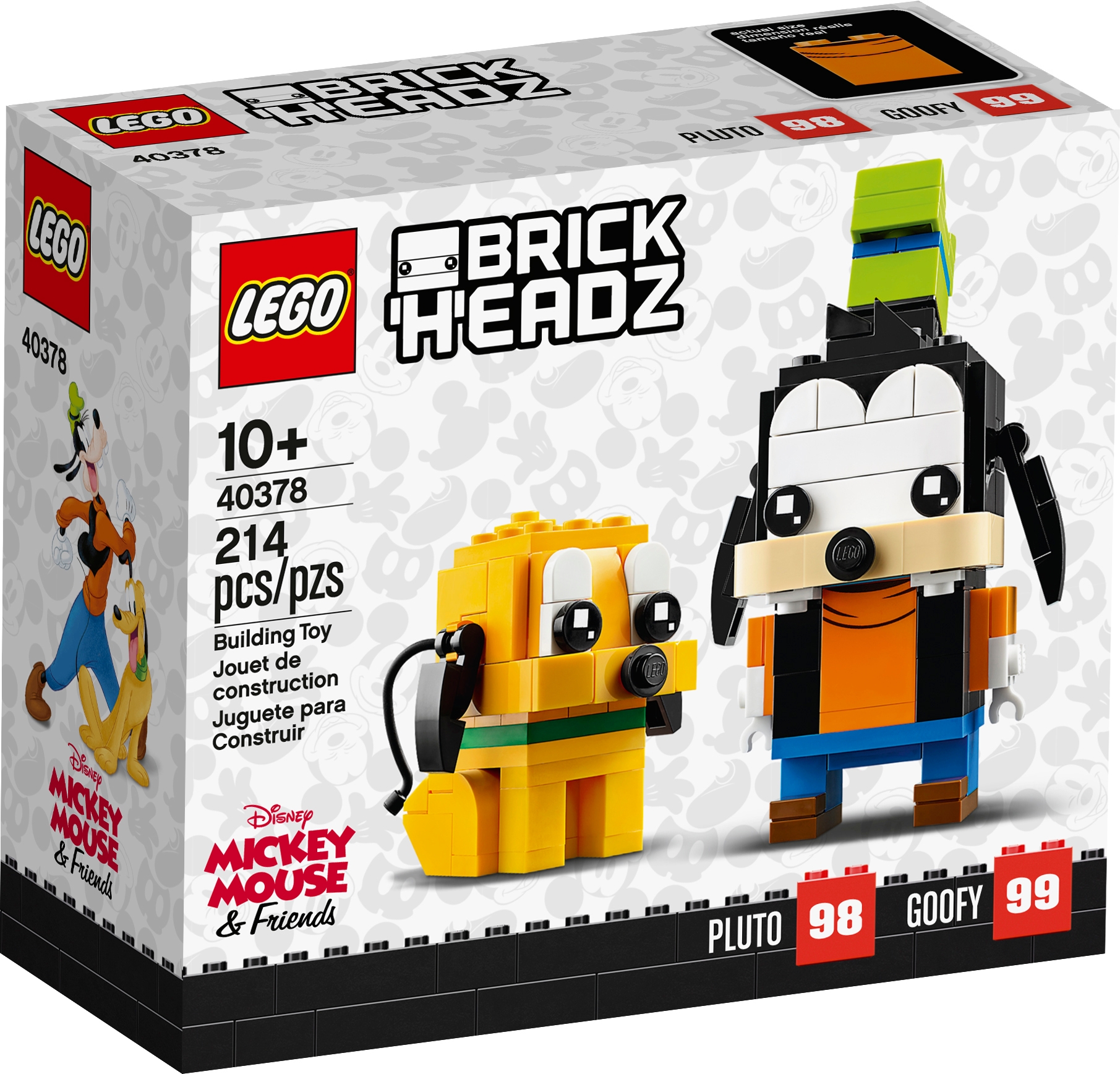 LEGO® Disney™ BrickHeadz 40378 PLUTO & GOOFY #98 #99 NEU & OVP Blitzversand 