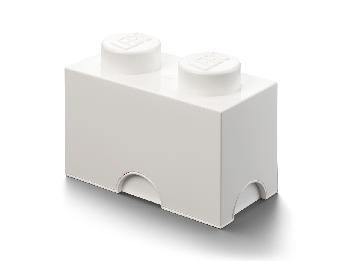 2-Stud Storage Brick – White
