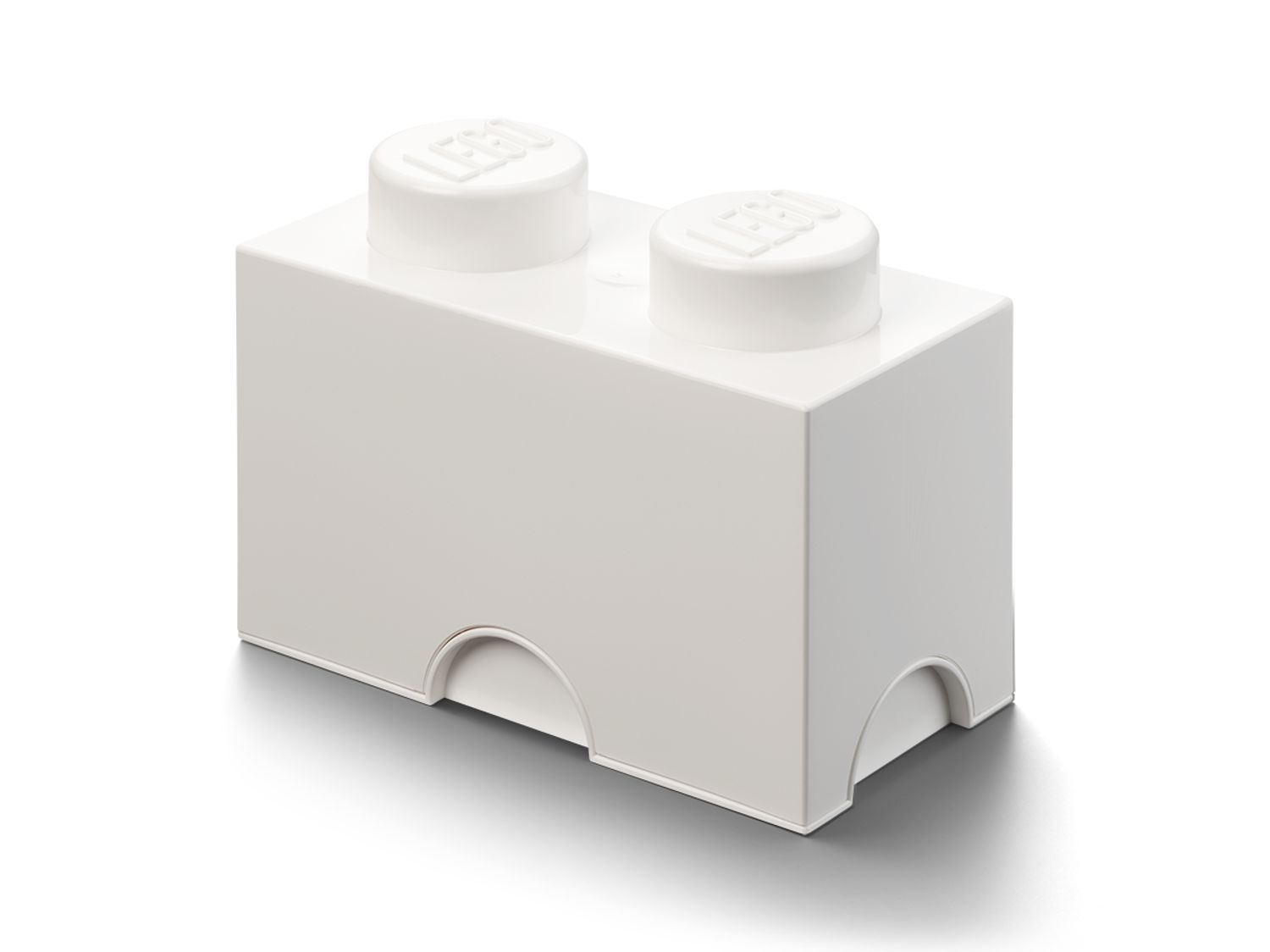 2-Stud Storage Brick – White