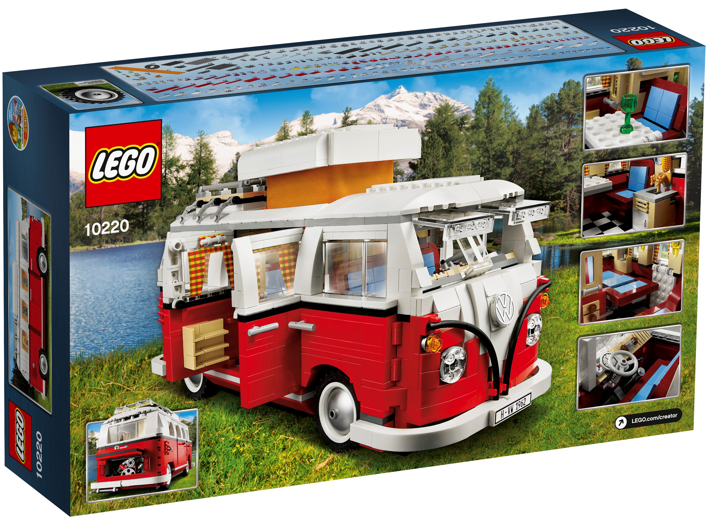Sehr schönes Modell ! NEU Lego Creator 10220 VW Bus T1 NEU OVP ! Bulli Camping 