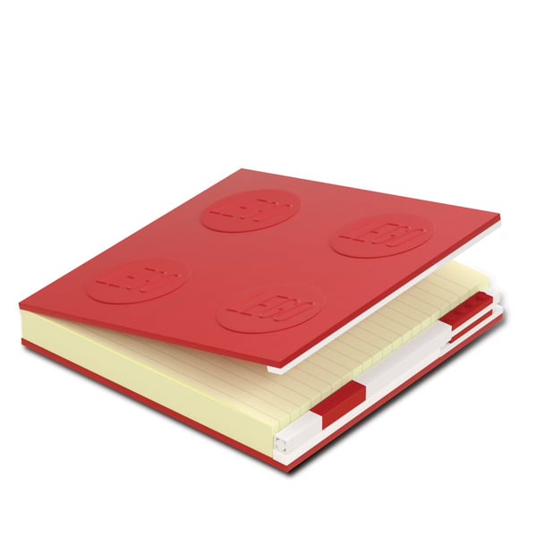 LEGO 5009064 Carnet avec verrou et stylo à encre gel – Rouge — visuel 3 sur 6